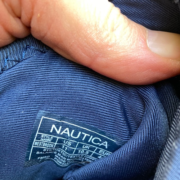 Nautica Navy Blue Athletic Sneakers 11 us with defect - Picture 5 of 6